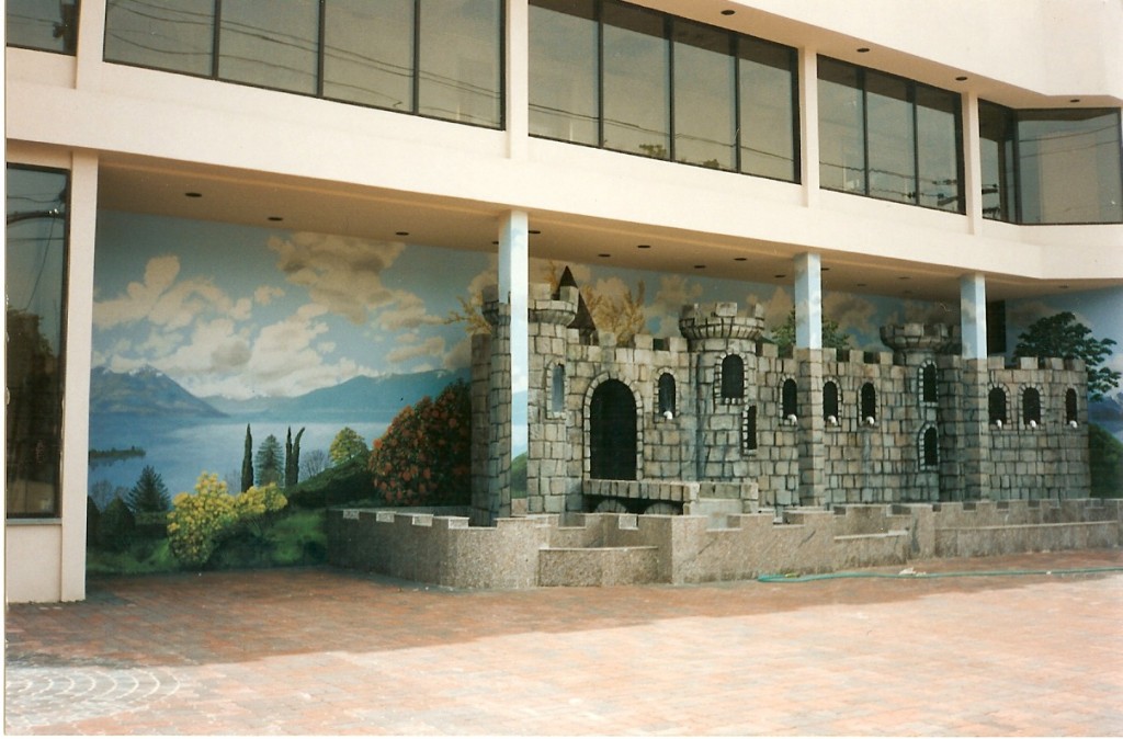 Exterior mural for side wall of Sandcastle Caterers