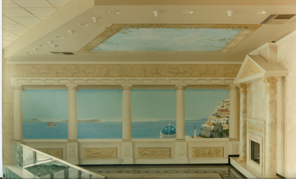 Mural for upstairs hallway of Sand Castle Caterers